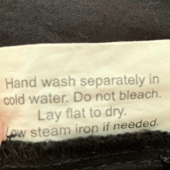 Earthbound Trading Top Blouse Short Sleeve Hippie Festival Boho Black Large - Picture 6 of 6